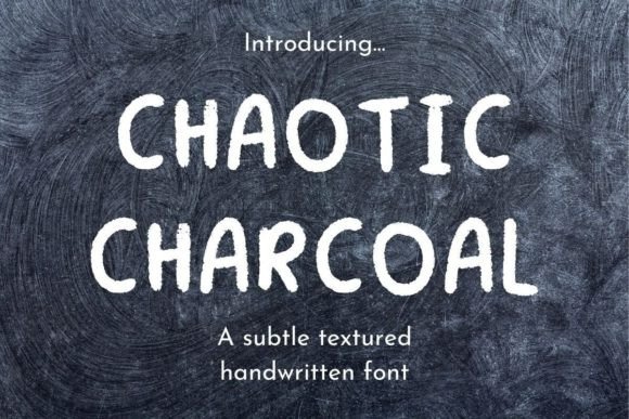 Chaotic Charcoal: A Playful Font for Dynamic Design