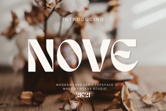 Nove: A Distinct Display Font for Modern Design